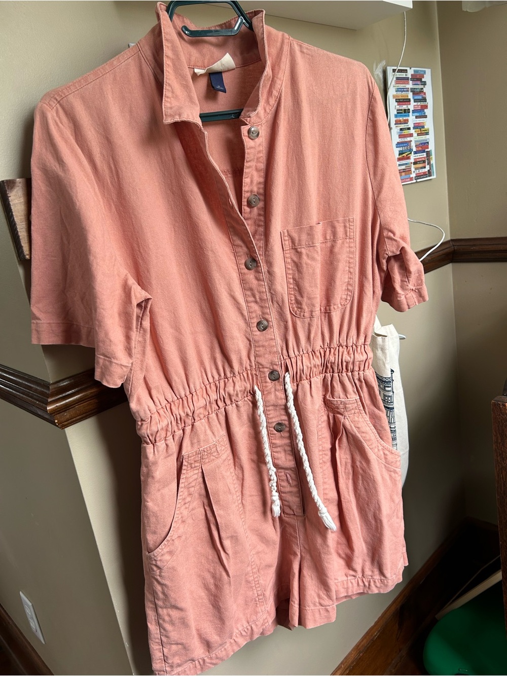 Linen Short Romper - Picture 2 of 12